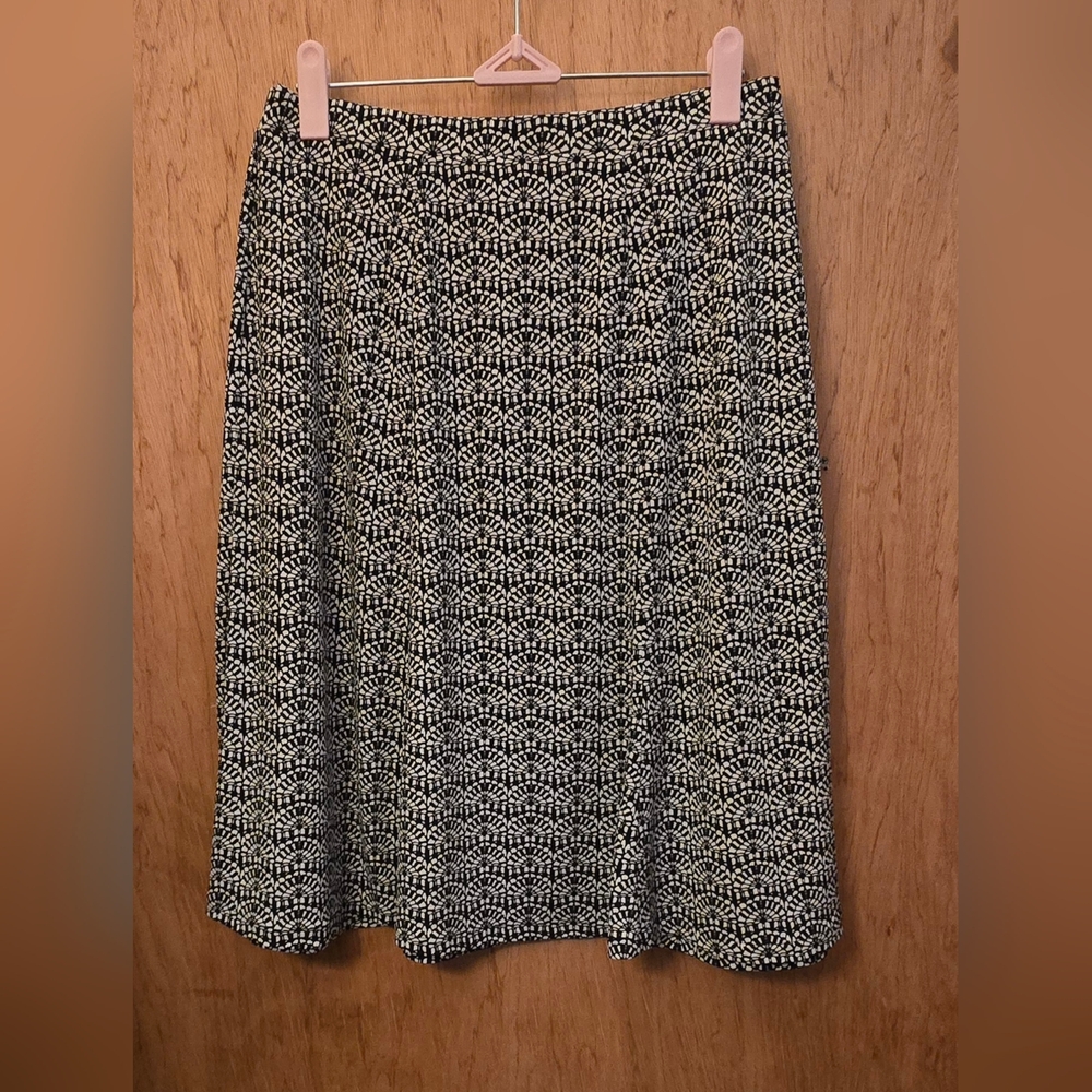 Liz Claiborne Geometric A-Line Skirt Office Classic | XL - Picture 4 of 9